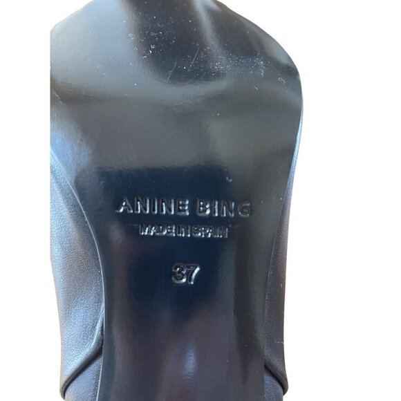 NEW nine Bing Tall Boots Over The Knee Round Toe Boots Size 37 - Picture 7 of 10